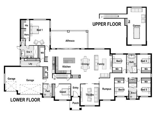 House Design Floor Plan Castle Rock 525