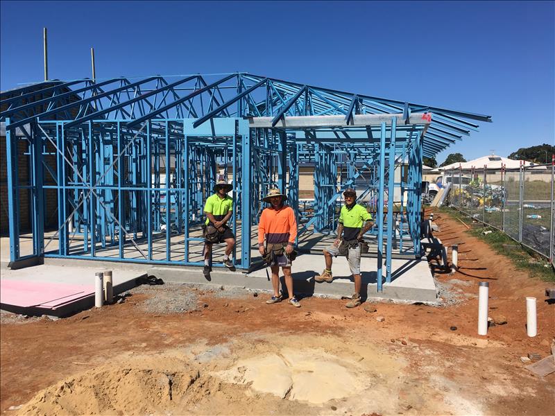STEEL FRAMES COMPLETED AT JUNCTION HILL