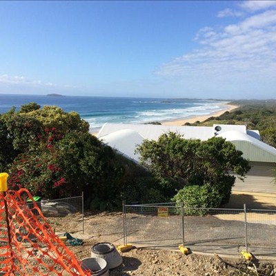 Woolgoolga Headland Townhouses under construction