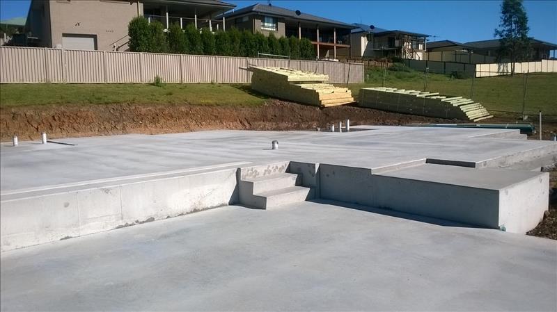 SLAB DOWN AT BALWARRA ESTATE