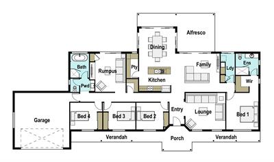 A Classic Rural Home Design floor plan - 213 Fernhill Road, INVERELL, 2360
