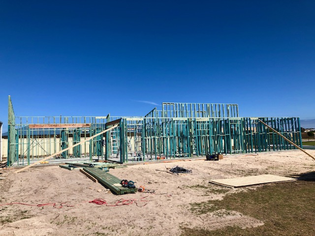 Framework going up