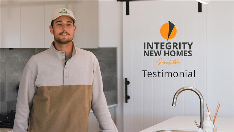 Levi Moves Into His New Home with Integrity New Homes Geraldton