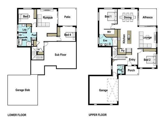 House Design Floor Plan Aurora 280
