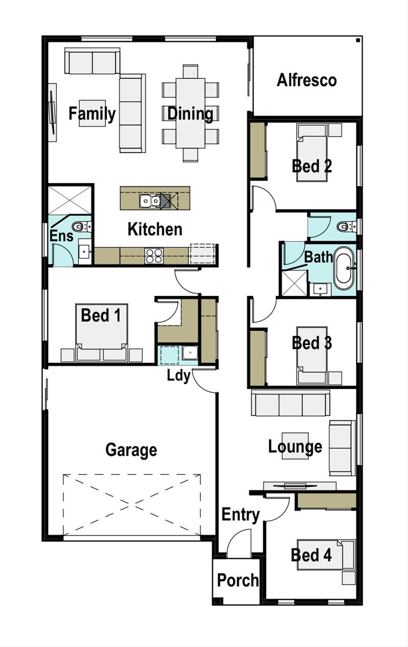Avoca 200 Design Detail and Floor Plan Integrity New Homes