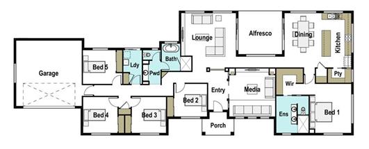 House Design Floor Plan Barrington 280