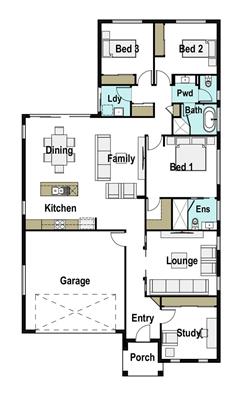 House Design Floor Plan Bowen 200