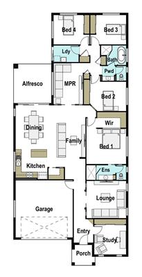 House Design Floor Plan Bowen 260