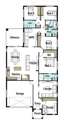 House Design Floor Plan Bowen 260