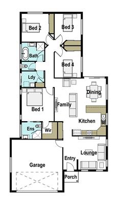 House Design Floor Plan Mackay 180