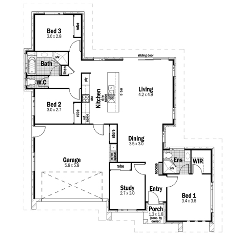 House Design Floor Plan Plateau 18