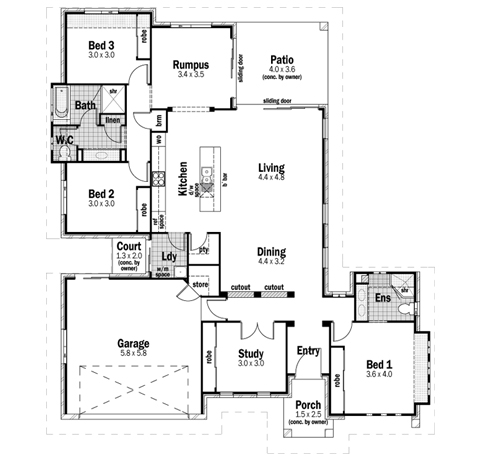 House Design Floor Plan Plateau 24
