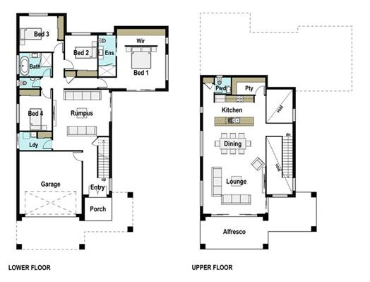 House Design Floor Plan Ridgeway 325