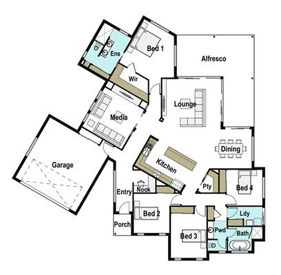 House Design Floor Plan Seascape 275