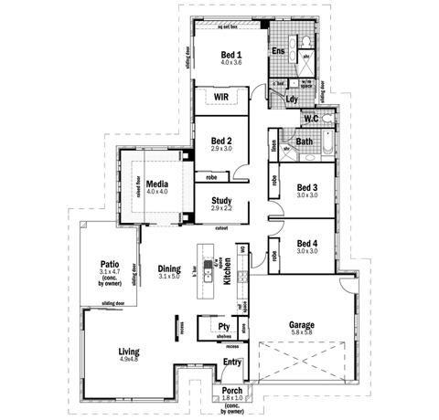 House Design Floor Plan Sovereign 26