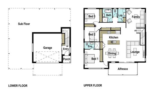 House Design Floor Plan Tasman 215
